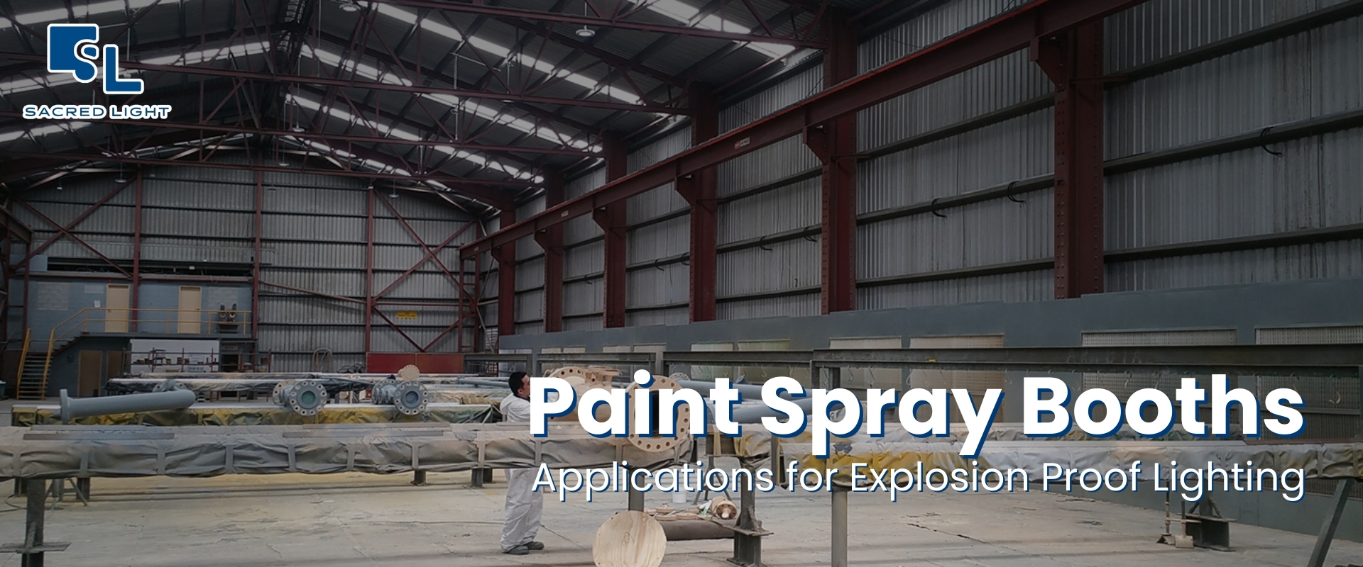 การเลือกโคมไฟกันระเบิดสำหรับห้องพ่นสี (Paint Spray Booth) ที่รองรับทั้งก๊าซและฝุ่น