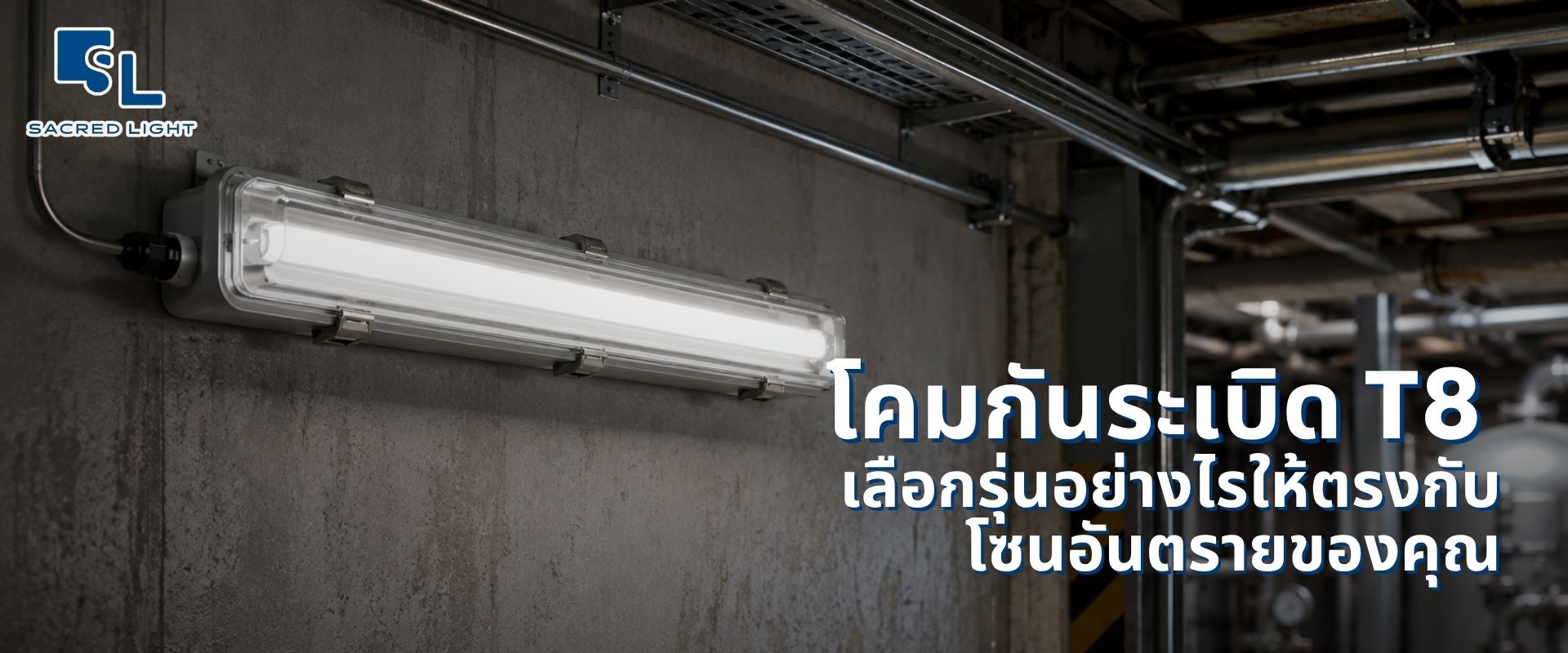 โคมกันระเบิด T8 &mdash; เลือกรุ่นที่ตรงกับโซนอันตรายของคุณ