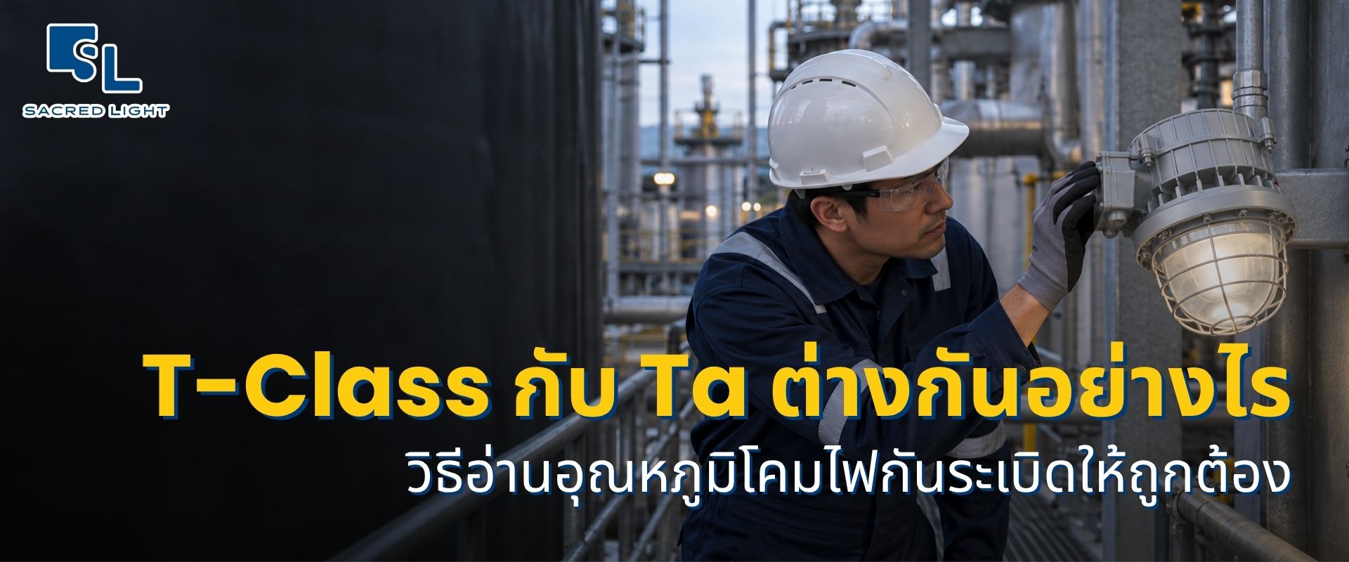 วิธีอ่านอุณหภูมิโคมไฟกันระเบิดให้ถูกต้อง แยก T-Class กับ Ta ก่อนเลือกซื้อ
