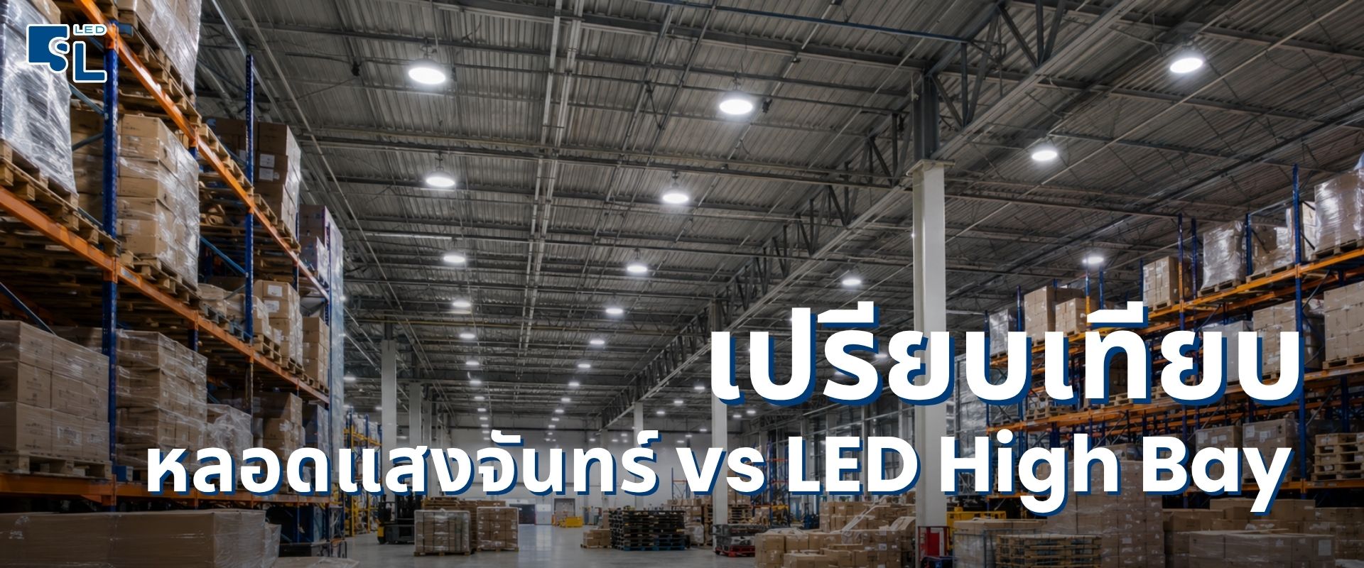 หลอดแสงจันทร์ vs LED High Bay ต่างกันอย่างไร และเปลี่ยนอย่างไรให้คุ้มค่า