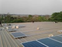 ผลงานการติดตั้งระบบโซล่าเซลล์ (Solar LED Rooftop) @บริษัทผู้ผลิตและจัดจำหน่ายกระเบื้องเซรามิก