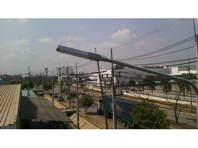 ผลงานการติดตั้งโคมไฟถนน LED (LED STREET LIGHT) @บริษัทประกอบชิ้นส่วนอิเล็กทรอนิกส์