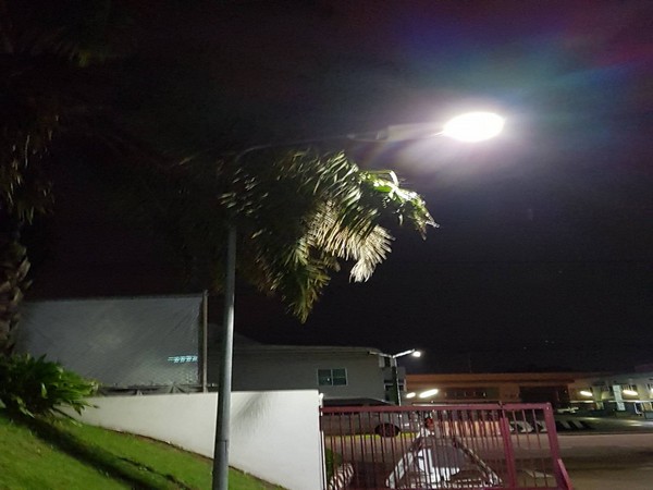 ผลงานการติดตั้งโคมไฟถนน LED ระบบโซล่าเซลล์ (SOLAR LED STREET LIGHT) @บริษัทผลิตส่วนประกอบของรถยนต์