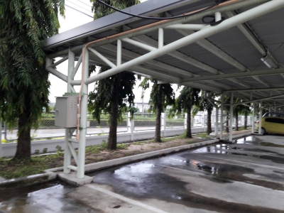 ผลงานการติดตั้งโคมไฟถนน LED ระบบโซล่าเซลล์ (SOLAR LED STREET LIGHT) @บริษัทผลิตสลักเกลียวหลอมเย็นชนิดพิเศษในอุตสาหกรรมรถยนต์