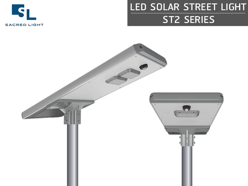 โคมไฟถนนโซล่าเซลล์ LED (LED SOLAR STREET LIGHT) : รุ่น ST2 Series โคมไฟถนนโซล่าเซลล์ LED (LED SOLAR STREET LIGHT) : รุ่น ST2 Series