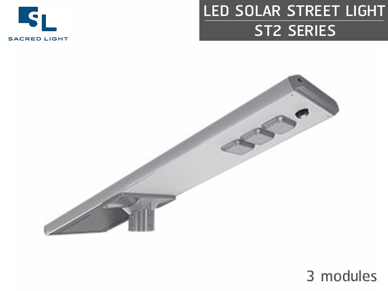 โคมไฟถนนโซล่าเซลล์ LED (LED SOLAR STREET LIGHT) : รุ่น ST2 Series โคมไฟถนนโซล่าเซลล์ LED (LED SOLAR STREET LIGHT) : รุ่น ST2 Series