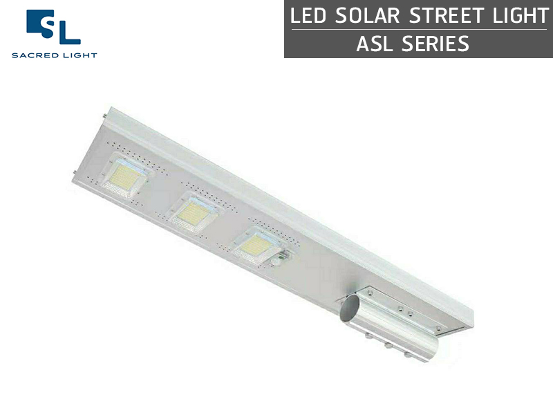 โคมไฟถนนโซล่าเซลล์ LED (LED SOLAR STREET LIGHT) : รุ่น ASL Series (All in One)