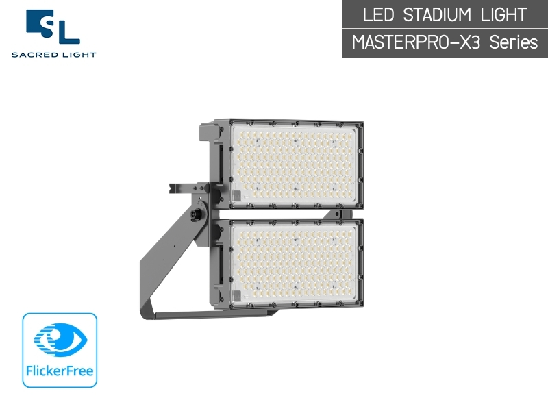 ไฟสปอร์ตไลท์สนามฟุตบอล LED 350–1300W | MASTERPRO‑X3 | Sacred Light