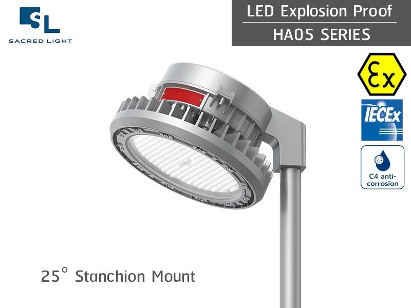 โคมไฟกันระเบิด LED ไฮเบย์ HA05 Series 20W–240W สำหรับ Zone 1 Zone 2