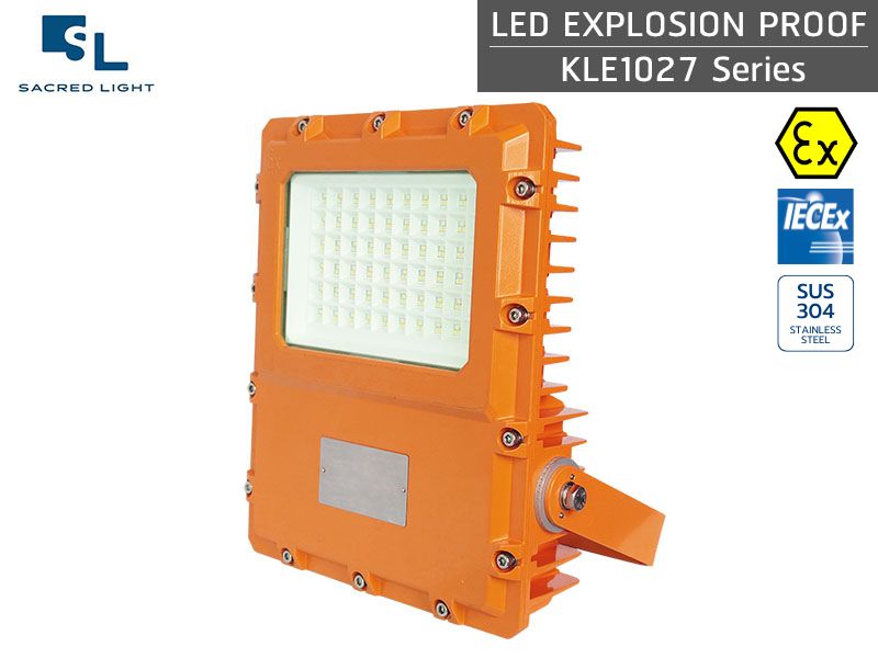 โคมไฟฟลัดไลท์กันระเบิด LED รุ่น KLE1027 Series (ATEX/IECEx)