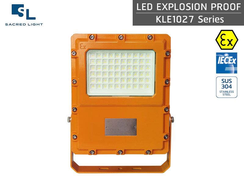 โคมไฟฟลัดไลท์กันระเบิด LED รุ่น KLE1027 Series (ATEX/IECEx)