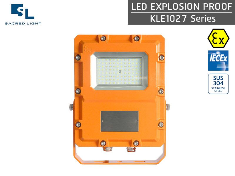 โคมไฟฟลัดไลท์กันระเบิด LED รุ่น KLE1027 Series (ATEX/IECEx)