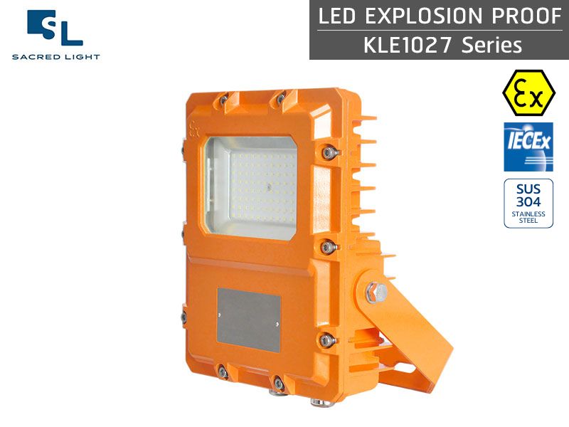 โคมไฟฟลัดไลท์กันระเบิด LED รุ่น KLE1027 Series (ATEX/IECEx)