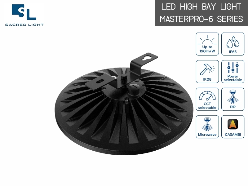 โคมไฟไฮเบย์ LED MASTERPRO-6 Series | High Bay 100W-200W UGR<22