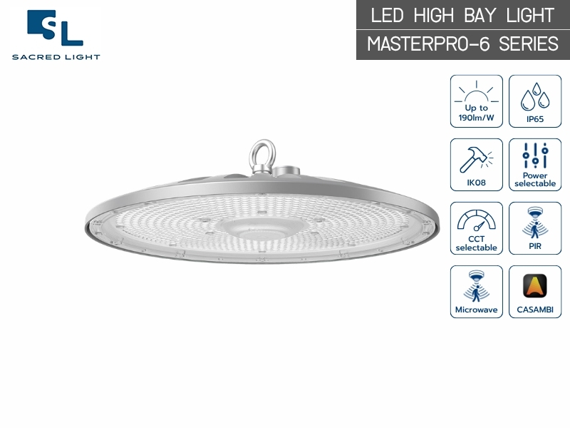 โคมไฟไฮเบย์ LED MASTERPRO-6 Series | High Bay 100W-200W UGR<22