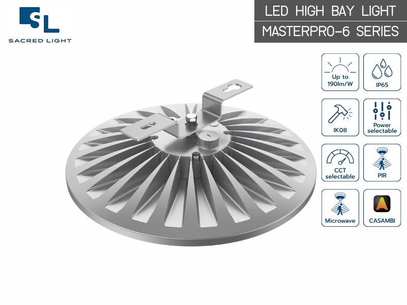โคมไฟไฮเบย์ LED MASTERPRO-6 Series | High Bay 100W-200W UGR<22