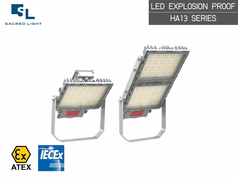 โคมไฟฟลัดไลท์กันระเบิด HA13 Series 100W-400W สำหรับ Zone 2 และ Zone 21/22