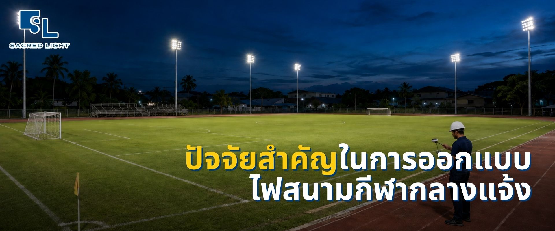 ปัจจัยสำคัญในการออกแบบไฟสนามกีฬากลางแจ้ง โดย SacredLight