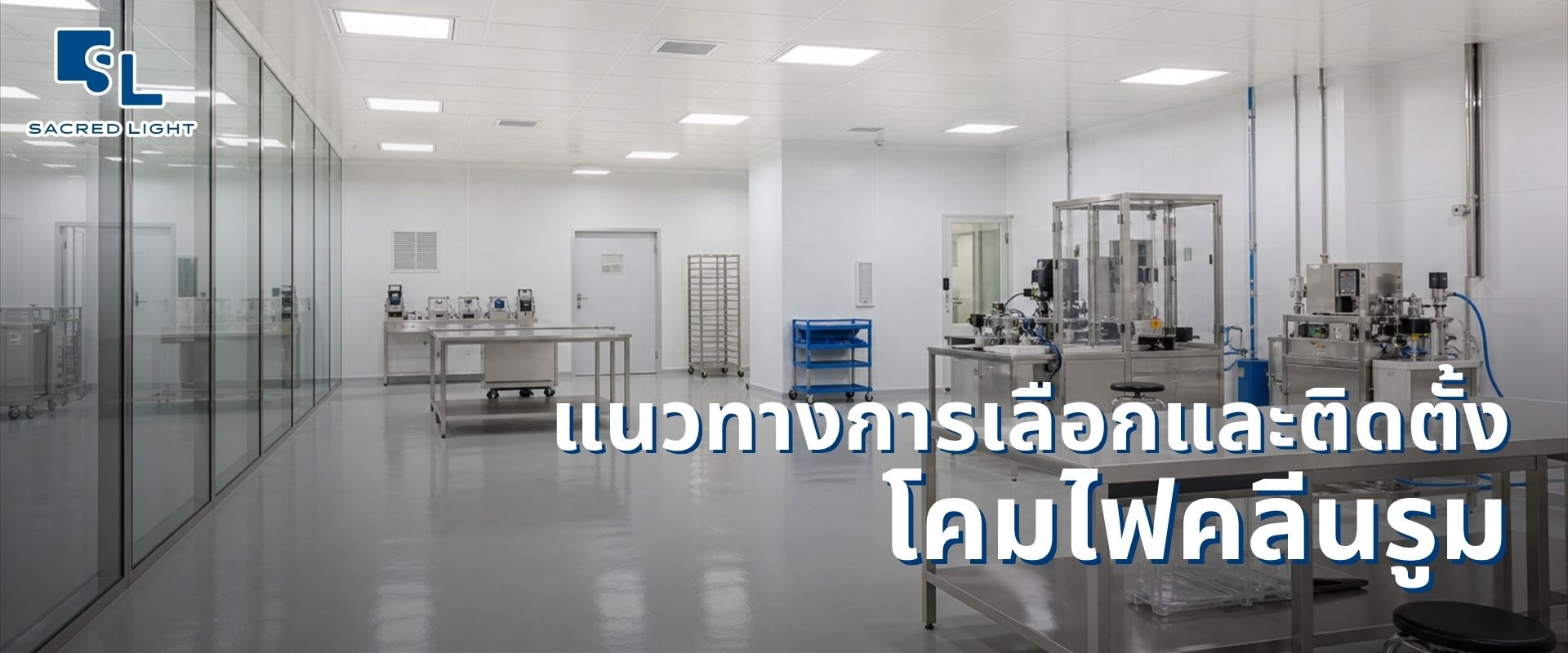 ห้องคลีนรูมและโคมไฟคลีนรูม LED มาตรฐาน ISO 14644 โดย SacredLight