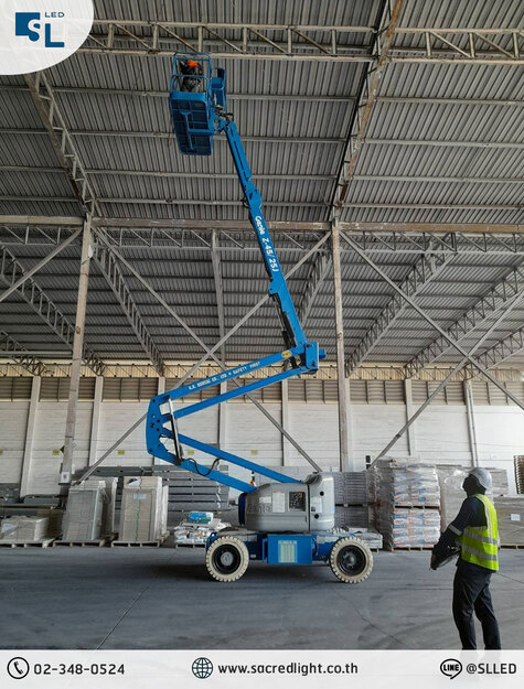 ติดตั้งโคมไฟไฮเบย์ LED รุ่น E7 Series มาตรฐาน MiT