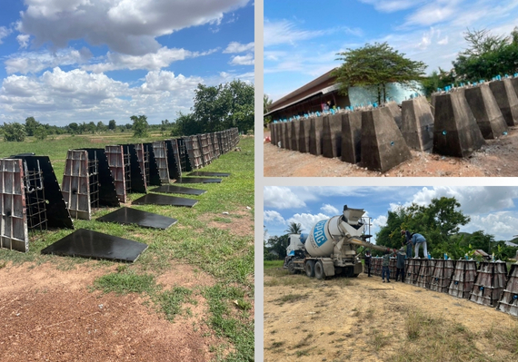 ตอม่อเสาไฟ หรือ ฐานเสาไฟฟ้า คือส่วนฐานคอนกรีตที่ใช้รองรับและยึดเสาไฟลงกับพื้นดิน ทำหน้าที่เชื่อมต่อระหว่างเสาไฟกับฐานราก เช่น เสาเข็ม เพื่อกระจายน้ำหนักและแรงต่าง ๆ จากเสาไฟลงสู่ดินอย่างมั่นคงตอม่อผลิตจากคอนกรีตเสริมเหล็กกำลังสูง มีทั้งแบบหล่อในที่และแบบสำเร็จรูปที่หล่อจากโรงงานแล้วนำมาฝังดิน ณ จุดติดตั้ง ความแข็งแรงของตอม่อมีความสำคัญมากเพราะต้องรองรับทั้งน้ำหนักตัวเสาไฟ แรงลมที่พัดกระทำบนเสา รวมถึงแรงกระแทกที่อาจเกิดจากอุบัติเหตุ เช่น รถชนเสาไฟหากตอม่อไม่ได้มาตรฐาน เช่น คอนกรีตไม่มีเหล็กเสริมภายใน อาจเกิดการแตกร้าวหรือหักได้ง่ายเมื่อรับแรงดึงจากลมแรง ส่งผลให้เสาไฟมีโอกาสล้มก่อให้เกิดความเสียหายต่อทรัพย์สินหรือ  ชีวิตได้ตอม่อสำเร็จรูปสำหรับเสาไฟที่ผลิตโดยผู้ผลิตไทยจะถูกออกแบบขนาดให้เหมาะสมกับความสูงของเสาไฟแต่ละระดับที่นิยมใช้ เช่น ฐานเสาไฟสำหรับเสาสูง 6–9 เมตร และ 9–12 เมตร เป็นต้น โดยทั่วไปขนาดตอม่อที่นิยมมีตั้งแต่ประมาณ 40×70×80 ซม. ไปจนถึง 50×80×120 ซม. พร้อมเหล็กข้ออ้อยเสริมภายในและมีการฝัง J-bolt หรือสลักเกลียวรูปตัว J สำหรับยึดแผ่นเพลทฐานเสาไฟไว้ในคอนกรีตตั้งแต่ขั้นตอนการหล่อ เมื่อทำการติดตั้งหน้างาน ช่างเพียงยกเสาไฟมาติดตั้งบนตอม่อโดยยึดกับเพลทและน็อตที่โผล่ขึ้นมาจาก J-bolt ก็จะได้เสาไฟที่ยึดติดกับฐานรากอย่างมั่นคง คุณสมบัติที่ดีของตอม่อเสาไฟ ความแข็งแรงทนทาน: ควรผลิตจากคอนกรีตหล่อที่มีส่วนผสมได้มาตรฐานวิศวกรรม ผ่านการรับรองมาตรฐานกรมทางหลวงหรือหน่วยงานที่เกี่ยวข้อง เพื่อมั่นใจว่าใช้งานภายนอกได้ยาวนานโดยไม่แตกร้าวwazzadu  มีอุปกรณ์ครบในตัว: ตอม่อสำเร็จรูปมักฝังท่อร้อยสายไฟไว้ภายใน และติดตั้ง J-bolt ตามระยะมาตรฐานมาพร้อม ทำให้ง่ายต่อการเดินสายไฟและประกอบเสาไฟหน้างาน  คุณภาพสม่ำเสมอ: การผลิตจากโรงงานที่ได้มาตรฐานทำให้ตอม่อแต่ละชิ้นมีคุณภาพและขนาดคงที่กว่าเทียบกับการหล่อคอนกรีตฐานรากหน้างานซึ่งอาจมีความคลาดเคลื่อนจากฝีมือช่าง  ติดตั้งง่ายรวดเร็ว: ตอม่อสำเร็จรูปใช้เวลาฝังดินและตั้งเสาไฟได้รวดเร็วกว่าการเทฐานคอนกรีตหน้างาน ลดเศษวัสดุและความสกปรกในพื้นที่ก่อสร้าง   ดังนั้นตอม่อจึงเป็นส่วนประกอบเล็ก ๆ ที่มีบทบาทสำคัญอย่างยิ่งในงานติดตั้งเสาไฟฟ้ากลางแจ้ง ผู้ใช้งานควรเลือกซื้อตอม่อที่ผลิตโดยผู้ผลิตที่ได้มาตรฐาน มีเหล็กเสริมภายใน และขนาดเหมาะสมกับเสาที่จะติดตั้ง เพื่อความปลอดภัยและอายุการใช้งานที่ยืนยาวของระบบไฟส่องสว่าง