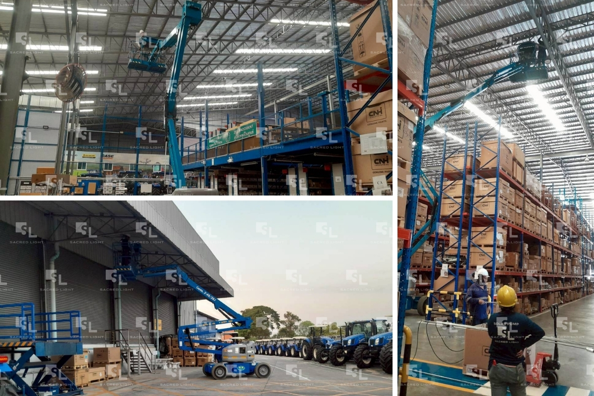 ขั้นตอนการติดตั้งโคมไฟไฮเบย์