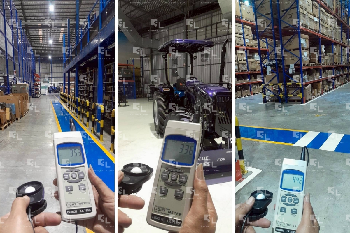 การวัดค่าแสงหลังติดตั้งด้วยเครื่องมือมาตรฐาน