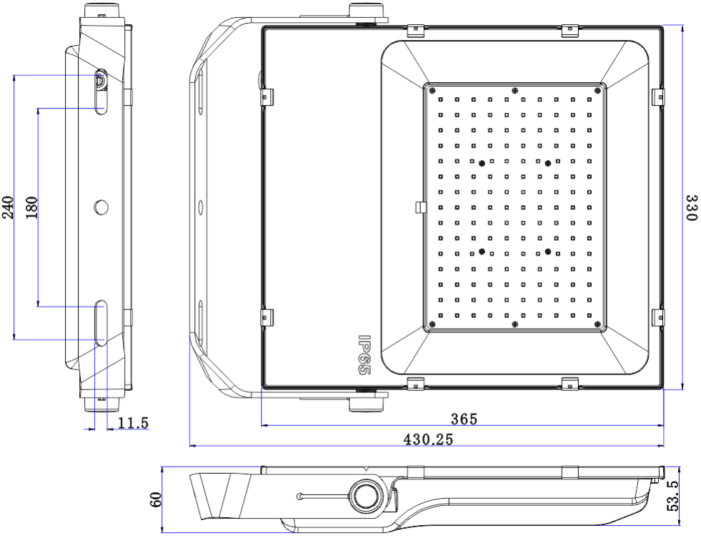 โคมไฟฟลัดไลท์ LED รุ่น MASTER-2 Series 150W