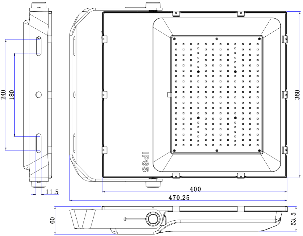 โคมไฟฟลัดไลท์ LED รุ่น MASTER-2 Series 200W 240W