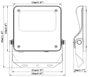 โคมไฟฟลัดไลท์ LED รุ่น MASTER-9 Series 50W