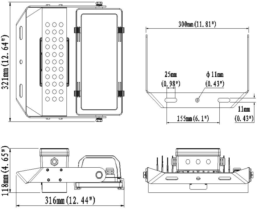 โคมไฟฟลัดไลท์ โคมไฟสปอร์ตไลท์ LED รุ่น MASTERPRO-X Series 200W
