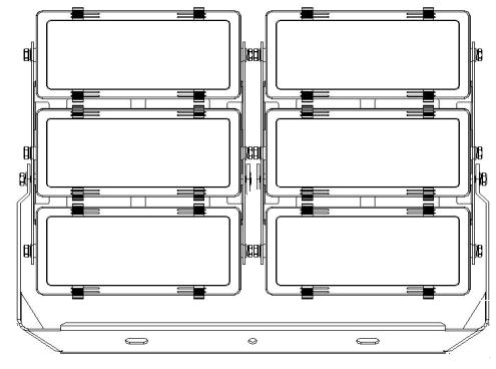 โคมไฟฟลัดไลท์ โคมไฟสปอร์ตไลท์ LED รุ่น MASTERPRO-X Series 1000W 1200W