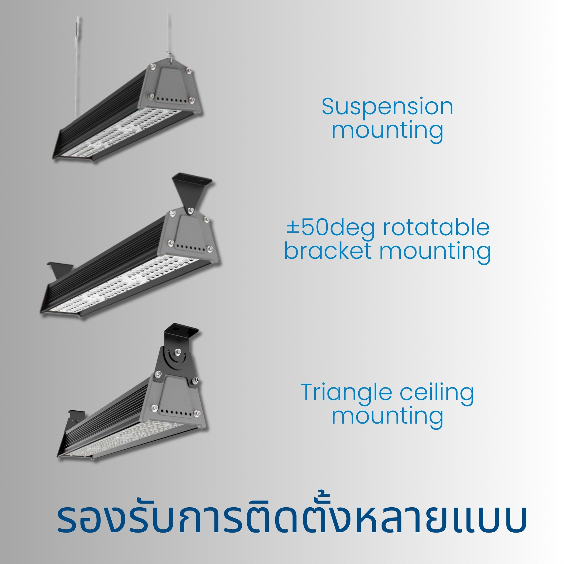 รองรับระบบเซนเซอร์อัจฉริยะ Plug & Play  สามารถติดตั้งเซนเซอร์ตรวจจับการเคลื่อนไหว (PIR), Motion Sensor หรือระบบควบคุมอัจฉริยะแบบไร้สายอย่าง Casambi ได้ ช่วยเพิ่มประสิทธิภาพการจัดการแสงสว่างและลดพลังงานที่สูญเปล่า